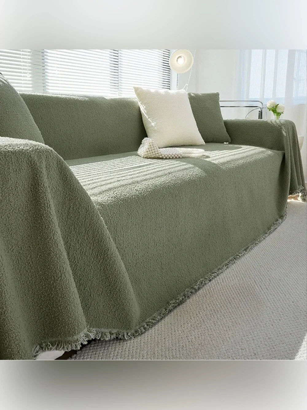 Slashop Cozy Winter Style Sofa/Couch Cover 180”x340”